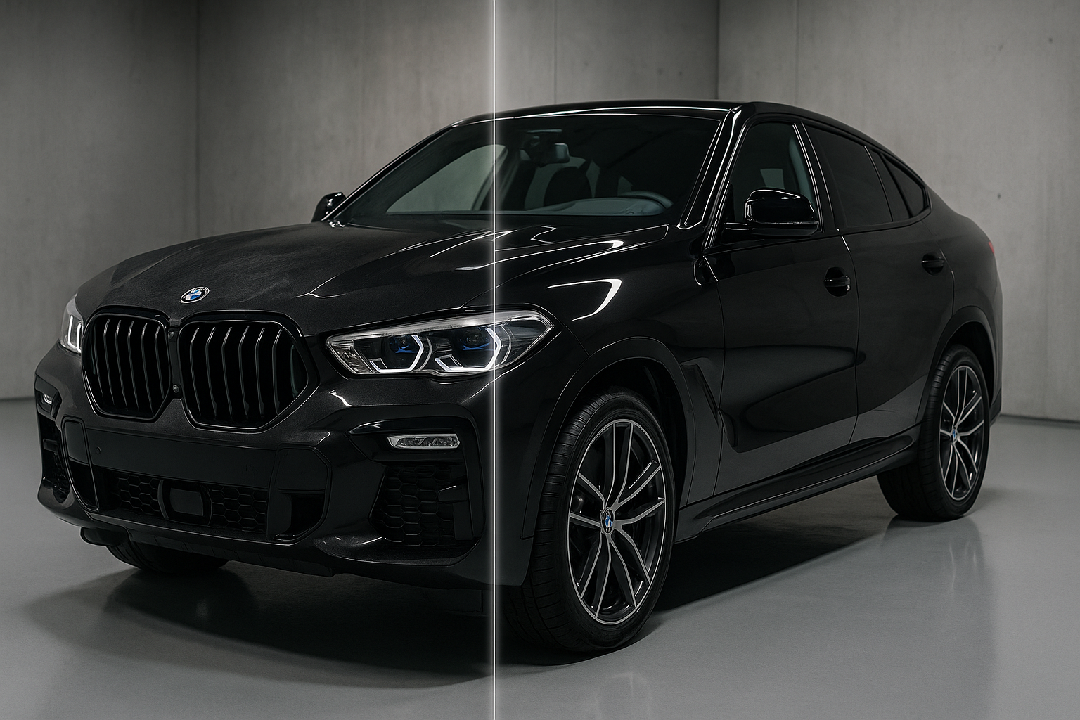 Оклейка BMW X6 (G06) антигравийной плёнкой